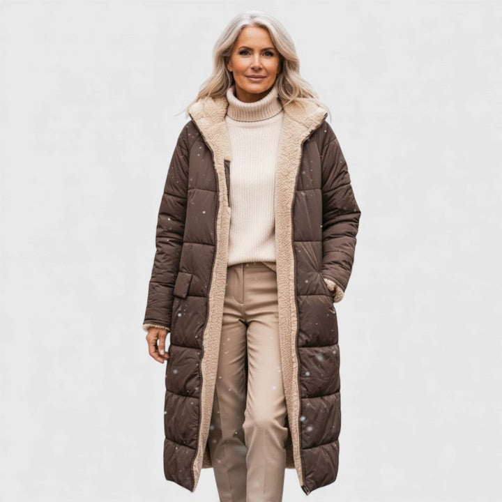 Branka - Duga zimska bunda od veštačkog krzna