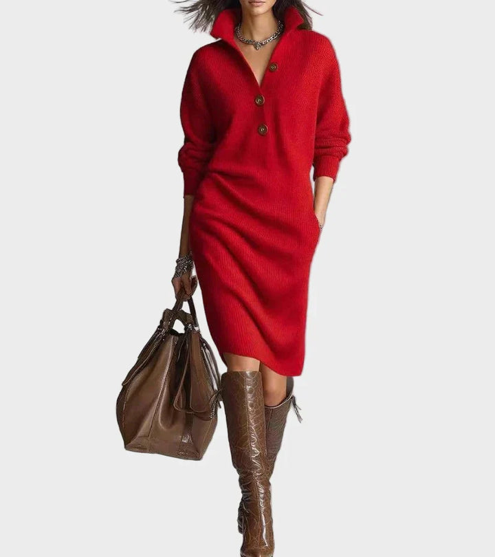 Mila - Udobna pletena haljina