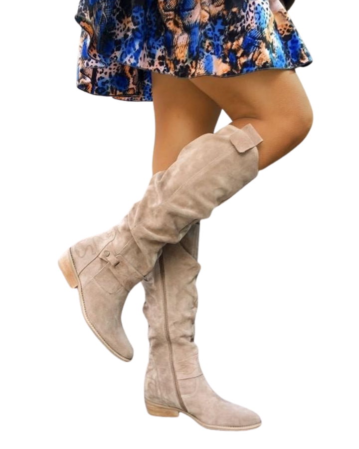 Lina – Ženske čizme od brušene kože