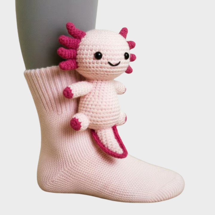 Daniela - Mekane pletene čarape sa životinjom