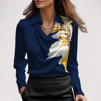 Plavi cvjetni uzorak