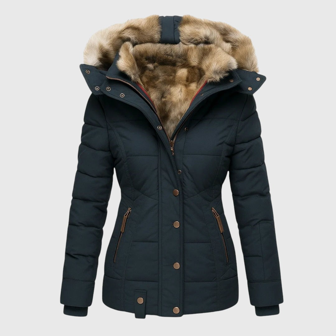 Ana - Topli zimski kaput sa krznenom postavom