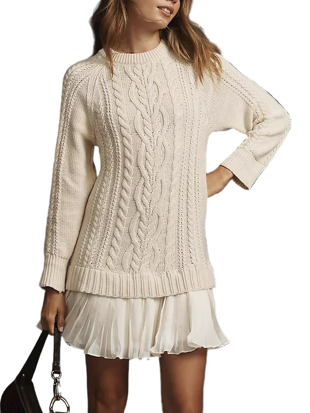 Nika - Kratka pletena haljina