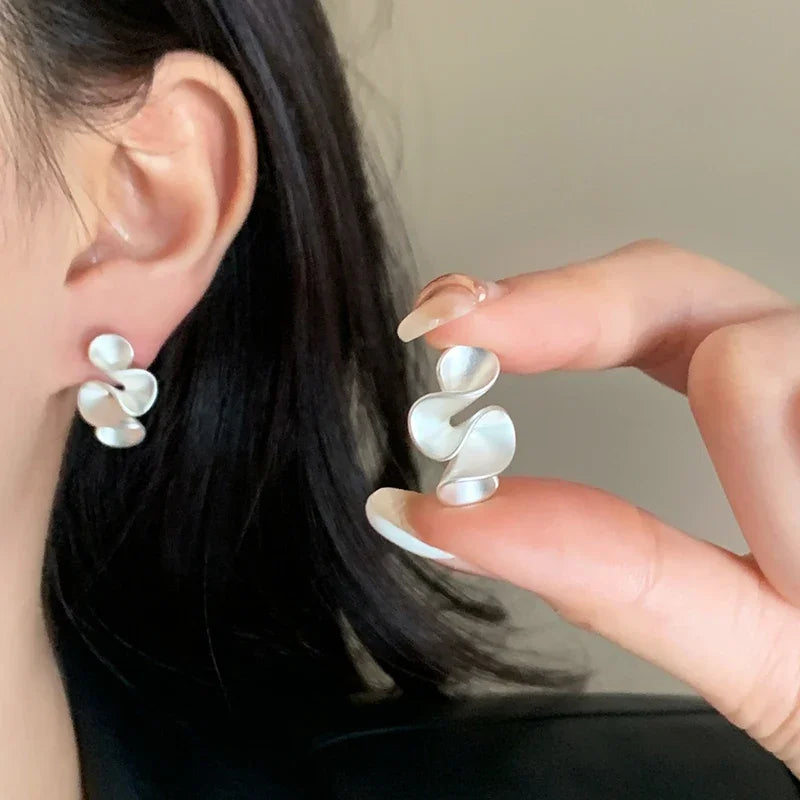 18k zlatno premazani srebrni cvetni minđuše