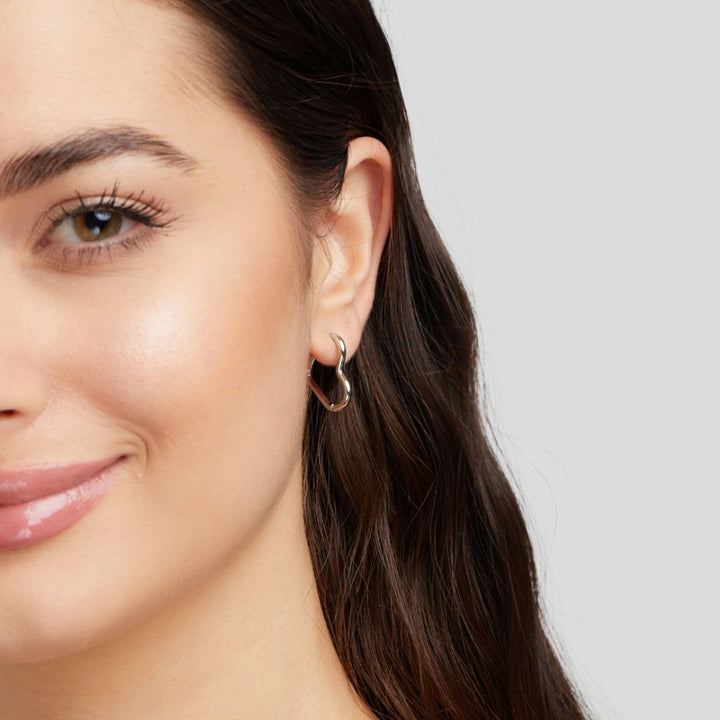 Ušice u obliku srca od srebra