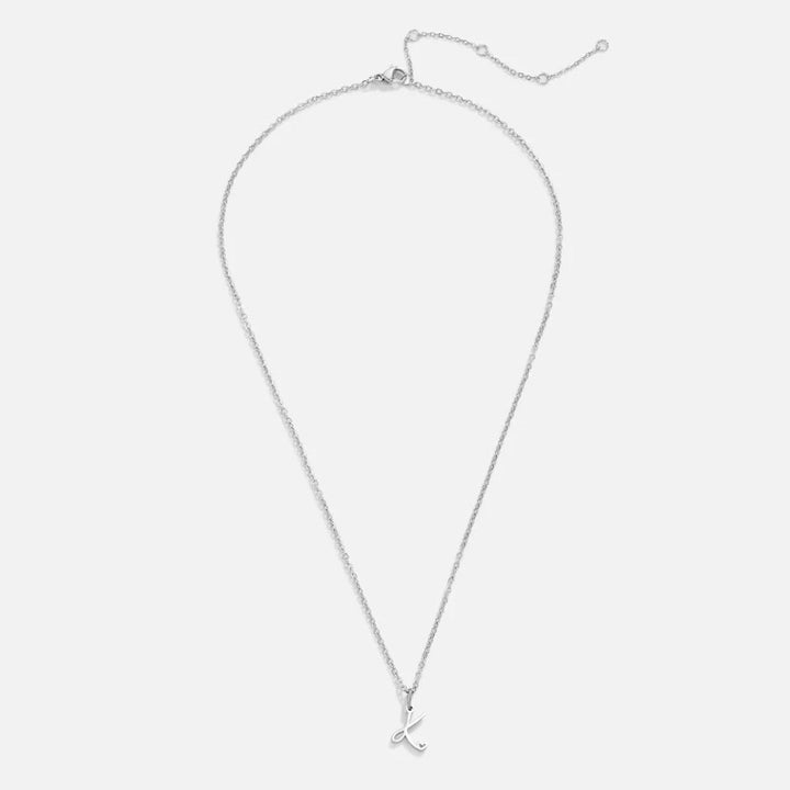 Srebrna Ogrlica sa Slovima u Obliku Srca